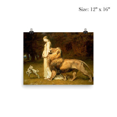 Una and the Lion by Briton Riviere poster 3