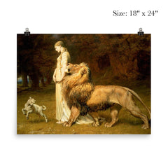Una and the Lion by Briton Riviere poster 5