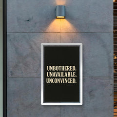 Unbothered Unavailable Unconvinced poster 2