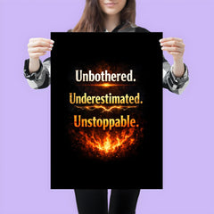 Unbothered Underestimated Unstoppable poster 3
