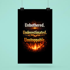 Unbothered Underestimated Unstoppable poster 6