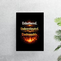 Unbothered Underestimated Unstoppable poster 7