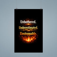 Unbothered Underestimated Unstoppable poster 9