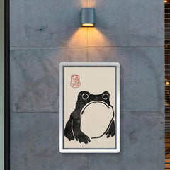 Unimpressed Frog by Matsumoto Hoji poster 2