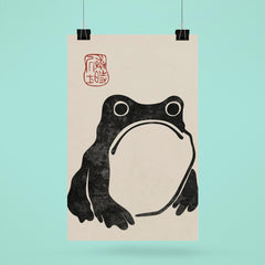 Unimpressed Frog by Matsumoto Hoji poster 6