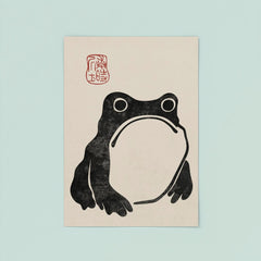 Unimpressed Frog by Matsumoto Hoji poster 8