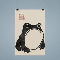 Unimpressed Frog by Matsumoto Hoji poster 9