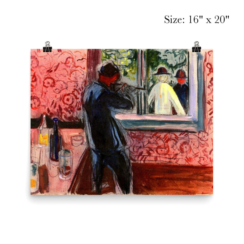 Uninvited Guests by Edvard Munch poster 2