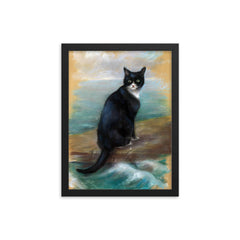 Unsinkable Sam framed print on a plain backdrop in size 12"x16".