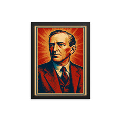 Upton Sinclair framed print on a plain backdrop in size 12"x16".