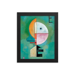 Upward by Wassily Kandinsky framed print on a plain backdrop in size 8"x10".