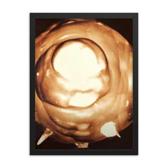 US Nuclear Test, 1945 framed print on a plain backdrop in size 18"x24".