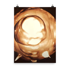 US Nuclear Test, 1945 poster on a plain backdrop in size 8"x10".