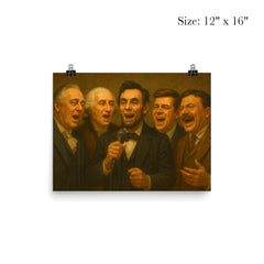 US Presidents singing karaoke poster 3