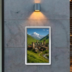 Ushguli Svan Towers Georgia poster 2