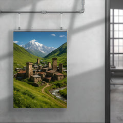 Ushguli Svan Towers Georgia poster 4