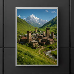 Ushguli Svan Towers Georgia poster 5