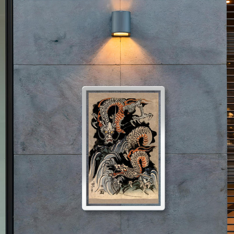 Utagawa Kuniyoshi Dragon - Japanese Mythology Ukiyo-e Woodblock Yokai Folklore Art poster 2