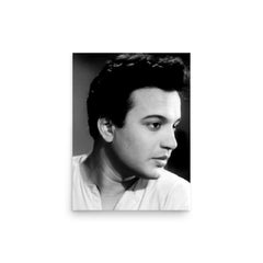 Uttam Kumar poster on a plain backdrop in size 12"x16".