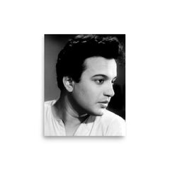 Uttam Kumar poster on a plain backdrop in size 8"x10".