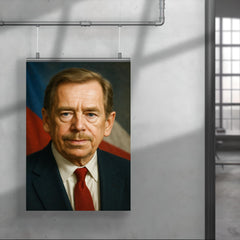 Vaclav Havel portrait poster 4