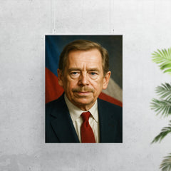 Vaclav Havel portrait poster 7
