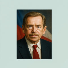 Vaclav Havel portrait poster 8