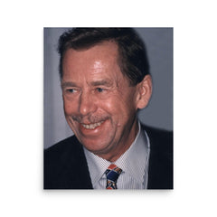 Vaclav Havel poster on a plain backdrop in size 16"x20".
