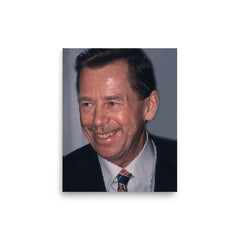 Vaclav Havel poster on a plain backdrop in size 8"x10".