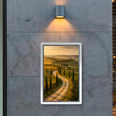 Val d'Orcia Cypress Roads Italy poster 2
