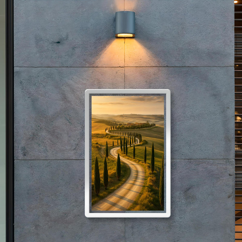 Val d'Orcia Cypress Roads Italy poster 2