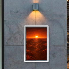 Valles Marineris at Martian sunset poster 2