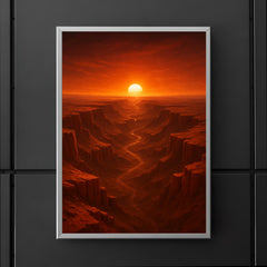 Valles Marineris at Martian sunset poster 5