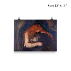 Vampire by Edvard Munch, 1895 poster 3