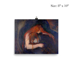 Vampire by Edvard Munch, 1895 poster 4