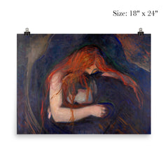 Vampire by Edvard Munch, 1895 poster 5