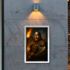 Varangian Guard axeman in Constantinople torchlight poster 2