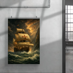 Vasco da Gama rounding the Cape storm poster 4