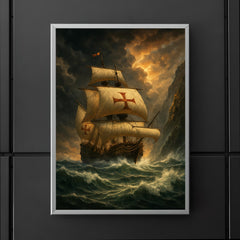Vasco da Gama rounding the Cape storm poster 5