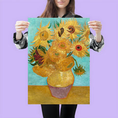 Vase with Twelve Sunflowers by Vincent van Gogh poster 3