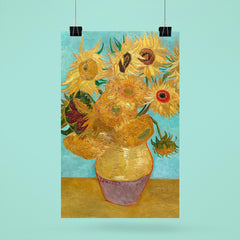 Vase with Twelve Sunflowers by Vincent van Gogh poster 6