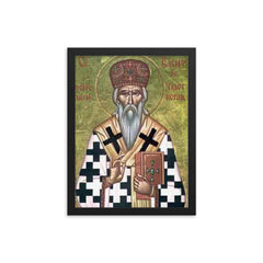 Vasilije Ostroski framed print on a plain backdrop in size 12"x16".