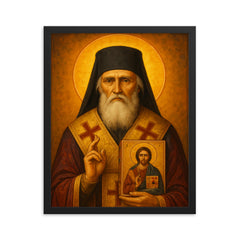 Vasilije Ostroski framed print on a plain backdrop in size 16"x20".