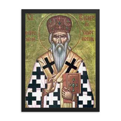 Vasilije Ostroski framed print on a plain backdrop in size 18"x24".