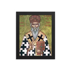 Vasilije Ostroski framed print on a plain backdrop in size 8"x10".