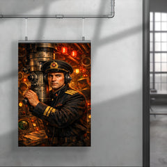 Vasily Arkhipov in Soviet submarine control room poster 4