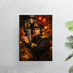 Vasily Arkhipov in Soviet submarine control room poster 7
