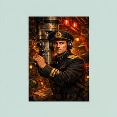 Vasily Arkhipov in Soviet submarine control room poster 8