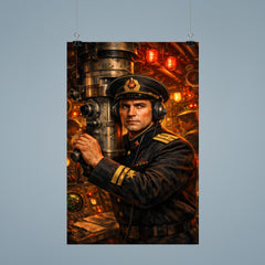 Vasily Arkhipov in Soviet submarine control room poster 9