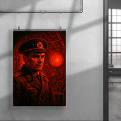 Vasily Arkhipov in submarine red alert glow poster 4